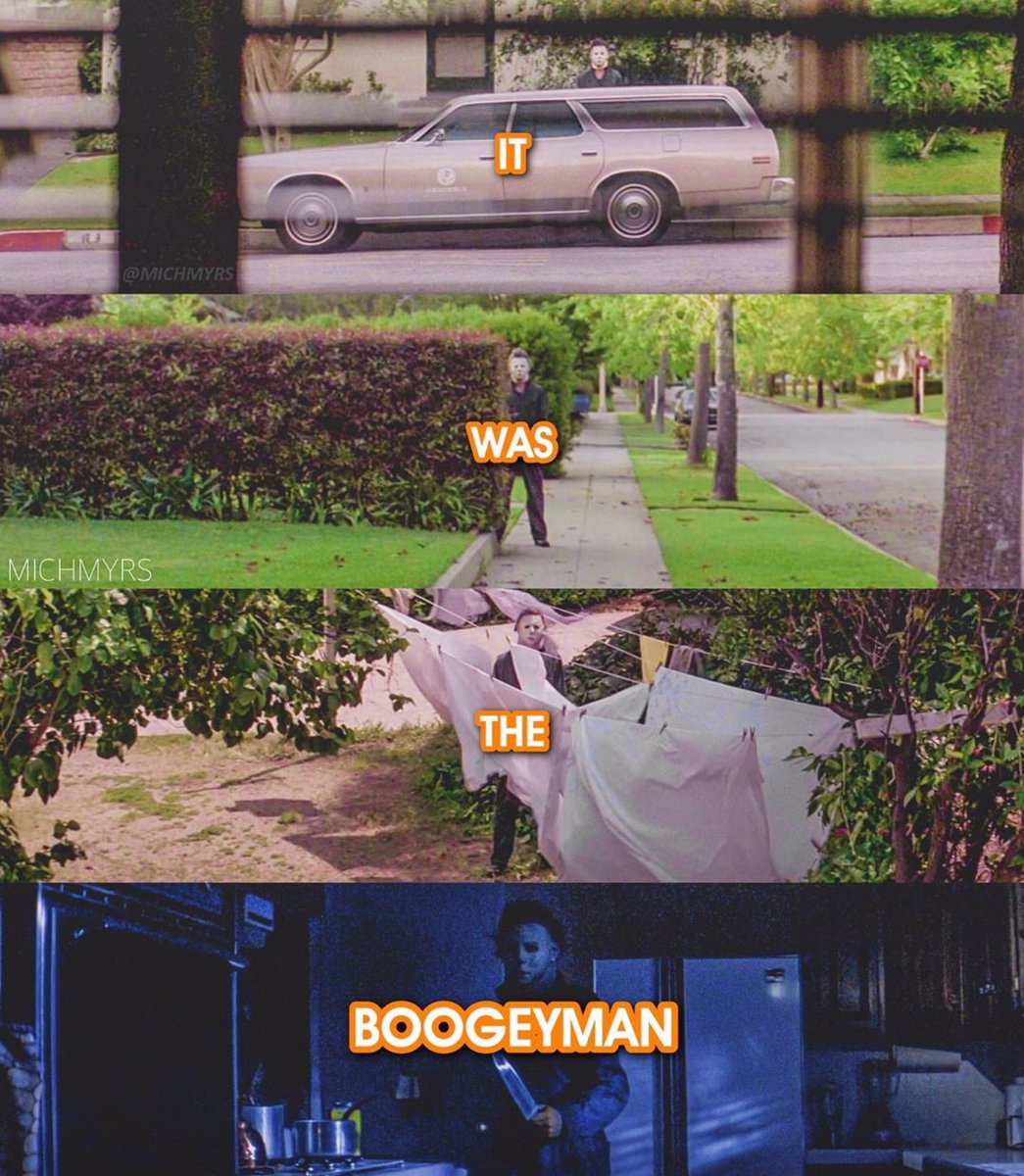HALLOWEEN (1978)

— Which scene is your favorite? And why?

#TheBoogeyman #SlasherFilm #TheShape