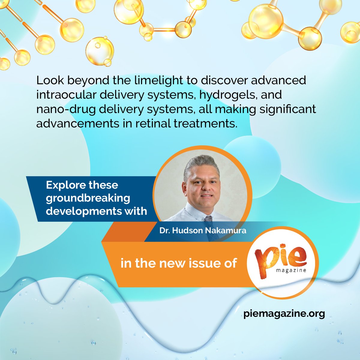 MediaMICEgroup's tweet photo. What’s new in retina beyond lasers, imaging and anti-VEGF? Discover how advanced delivery systems, hydrogels and nano drug tech are transforming eye care. Find out more in PIE Magazine.
https://t.co/AaPpdZy5QI
#MediaMICE #PIEMagazine #antiVEGF #vitreoretina #ophthalmology https://t.co/mzlwW4PaVb