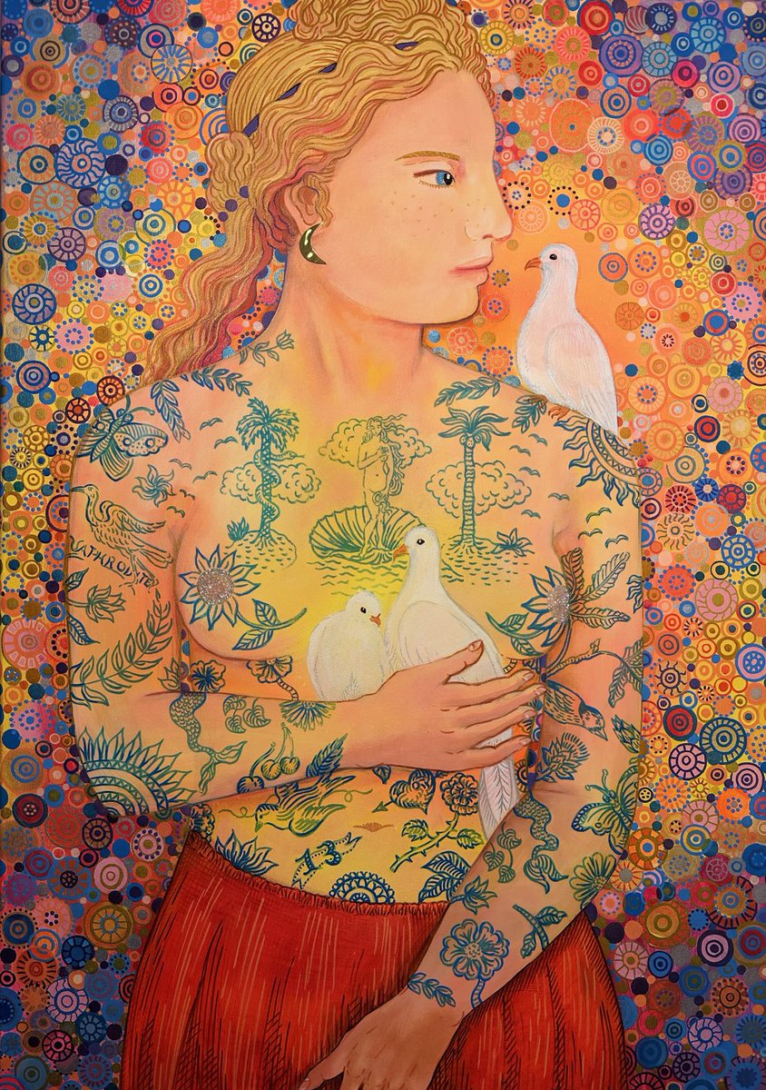 kwojciechowicz's tweet image. Good news! My painting “Aphrodite with Tattoos” will be exhibited on screen as part of the Art Box Project in Venice! 10-30th of April 2024 😊 #artboxprojects #kamaarts #kamilawojciechowiczkrauze #venice #venezia #aphrodite #painting #exhibition