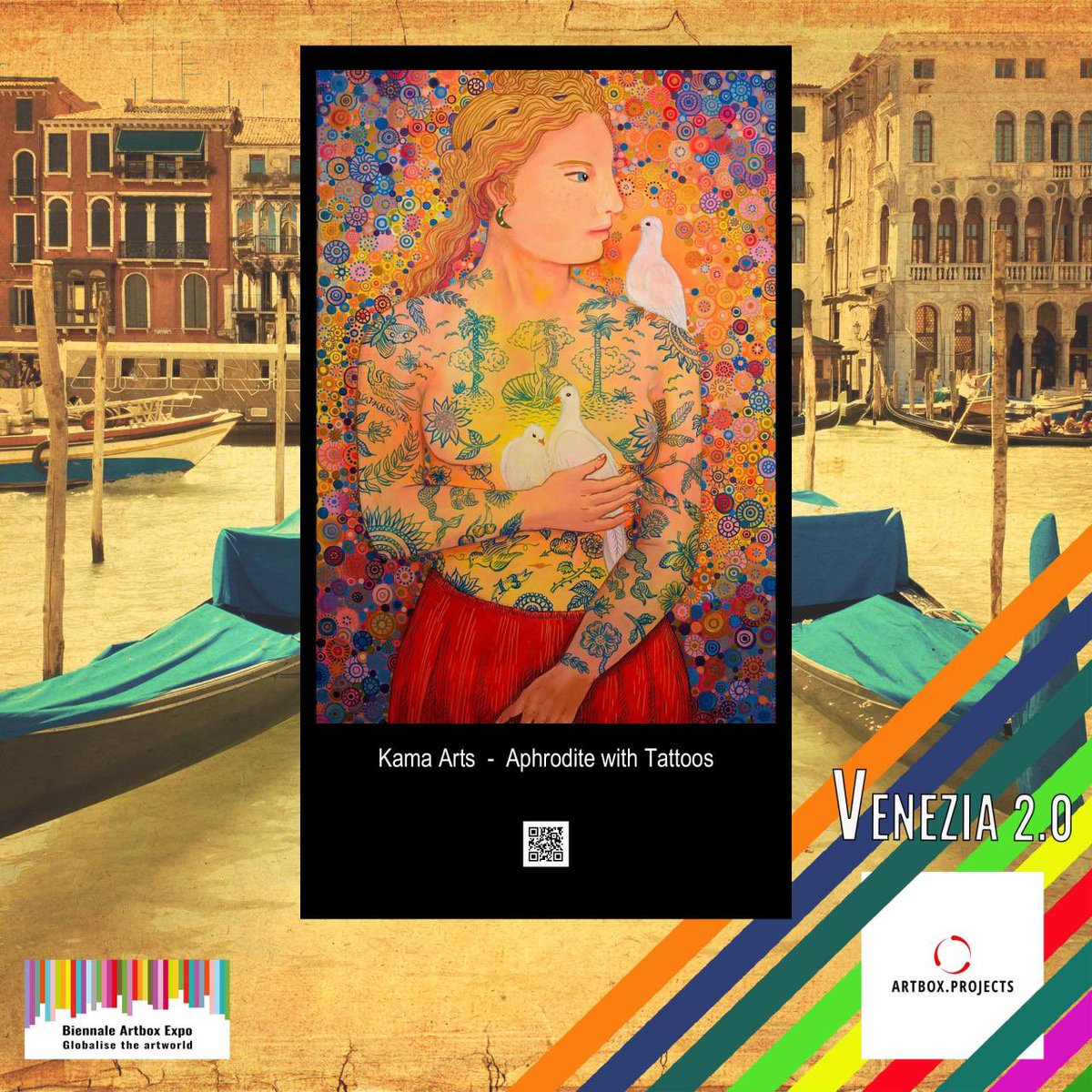 kwojciechowicz's tweet image. Good news! My painting “Aphrodite with Tattoos” will be exhibited on screen as part of the Art Box Project in Venice! 10-30th of April 2024 😊 #artboxprojects #kamaarts #kamilawojciechowiczkrauze #venice #venezia #aphrodite #painting #exhibition