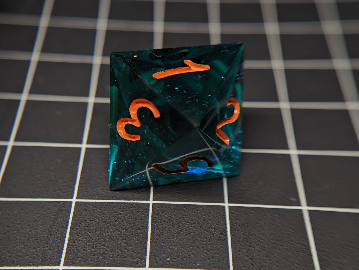 TweetsOfAly's tweet photo. Another Solo D8!
#dice #handmadedice #dicemaking #diceset #dnddice #resindice #dicemaker #ttrpgdice #dungeonsanddragons #dicegoblin #rpgdice #polyhedraldice #handmade #rpg #tabletopgames #tabletop #pathfinder #mathrocks #d8 #clickclacks https://t.co/XTXciGVOQ5