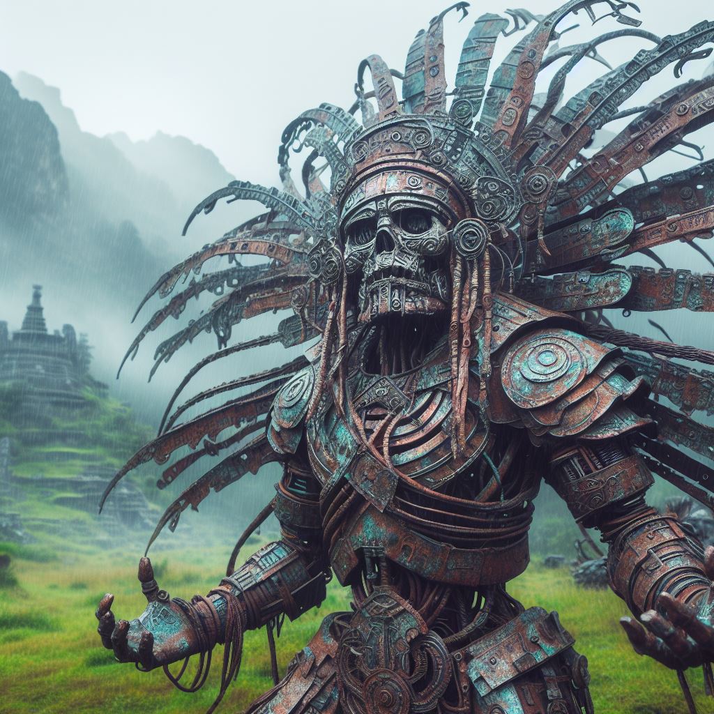 pixelchemist's tweet photo. Junkcore Aztec Warrior

#AIart #AIArtwork #AIArtCommuity #DALLE3 #Dalle3Art #junkcore #PromptShare #AIartist #pixelchemist https://t.co/UZLmUazKaZ