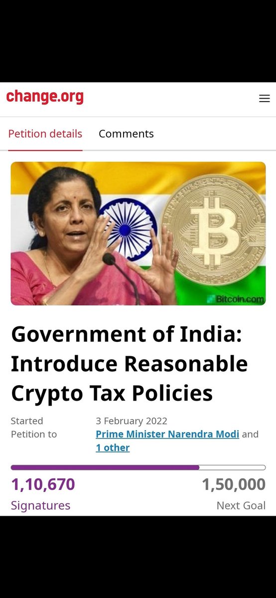 #reducecryptotax 

👉 1%  TDS.          👉 30%  TAX

To get the crypto tax reduced and to convey your legitimate point to the government, retweet this tweet as much as possible and share it with your friends.

#retweet 
#share
#CryptoTax