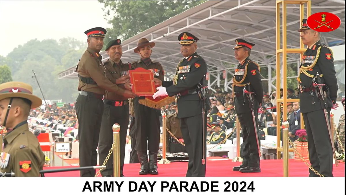 BALIDANAM VEER LAKSHNAM 11 & 12 JAKLI received Chief of Army Staff Unit Citation at the Army Day Parade yesterday. 1 & 13 JAKLI received Army Commander's Citations. Feel proud of my regiment. Fondly recall that I received COAS Unit Citation as CO for my unit in 2001 JaiHind🇮🇳