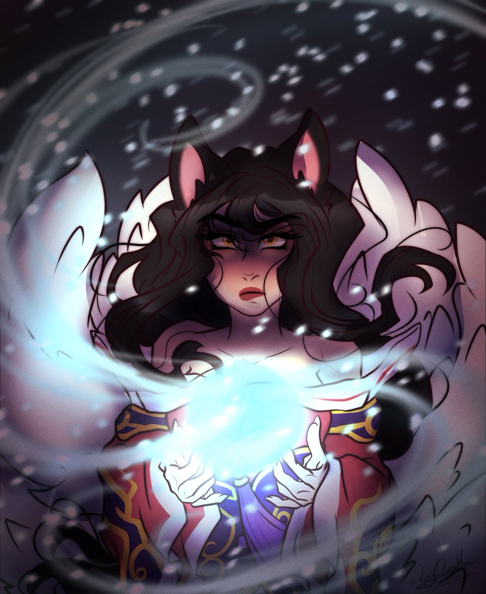 Trying to get back into illustrating again, starting off with Ahri. . . . #LeagueOfLegends #LeagueOfLegendsFanArt #ahri #riotgames #digitalillustration