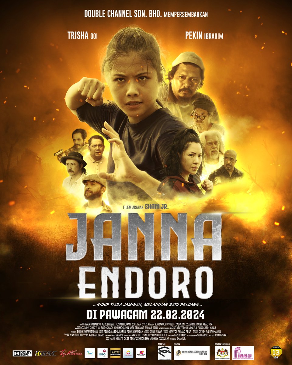 itsfiro's tweet photo. UPDATE! 8 tahun since 2016 as a Freelance Graphic Designer, tak pernah terfikir dapat buat movie poster untuk local film, but here goes #JANNAENDORO #sapotlokal https://t.co/aUY3ek80gl