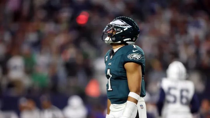 EaglesStrictly's tweet photo. Hurts will be my favorite player until the day he retires.

It sucks the season ended this way and while I criticized him throughout the year, I’ll always be 10 toes down for #1

🦅 https://t.co/9xAevIr2pA