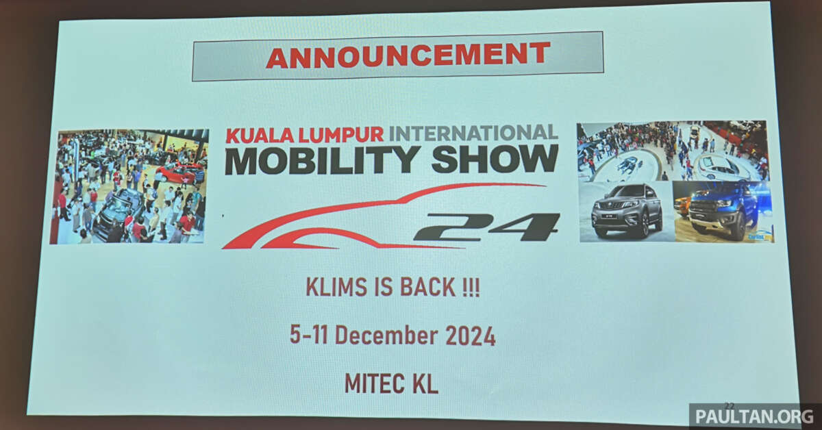Flyin18T's tweet image. #LocalNews #KLIMS2024 KLIMS 2024 – now branded Kuala Lumpur International Mobility Show; happening December 5-11 at MITEC dlvr.it/T1R9Hz