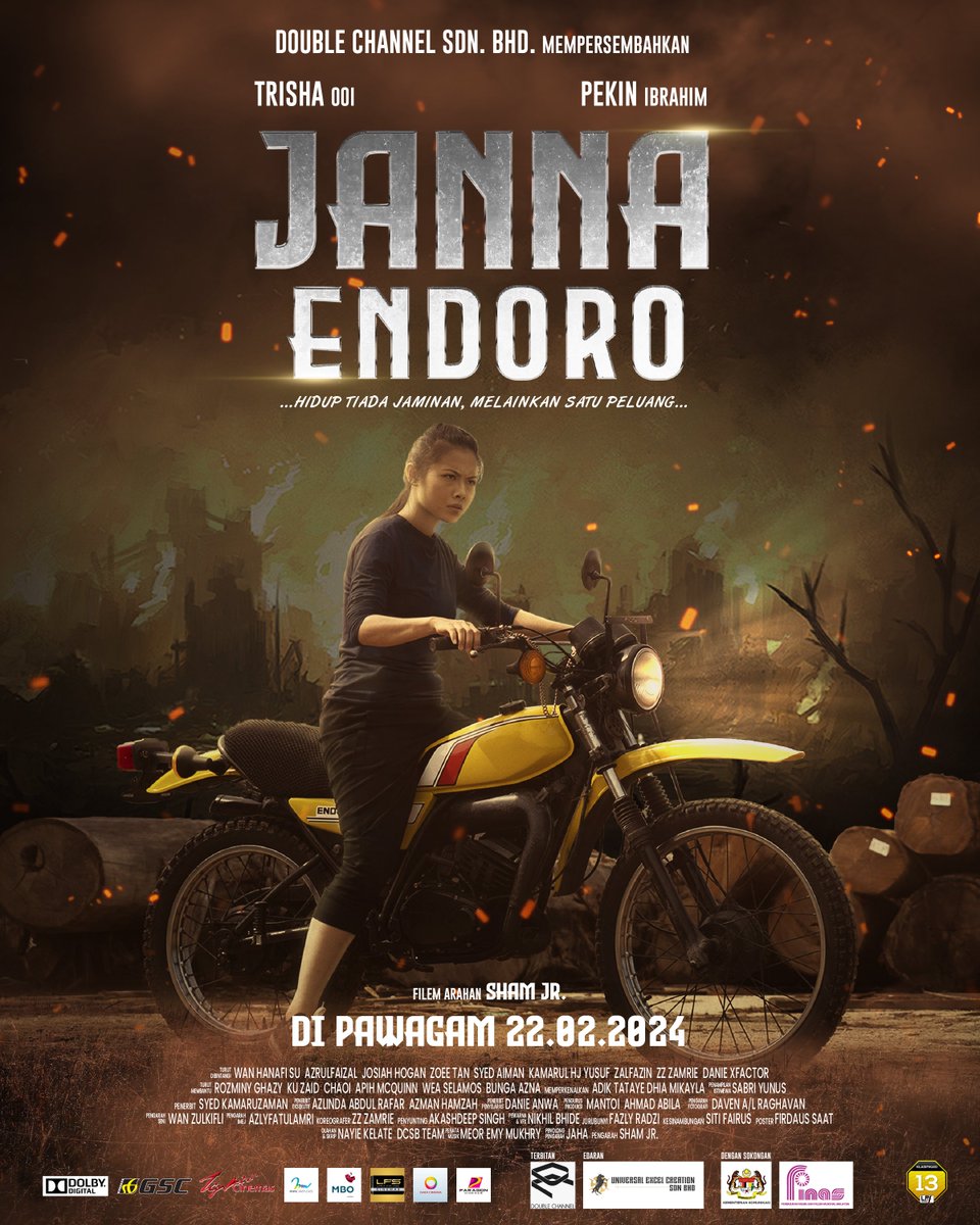 UPDATE! 8 tahun since 2016 as a Freelance Graphic Designer, tak pernah terfikir dapat buat movie poster untuk local film, but here goes #JANNAENDORO #sapotlokal