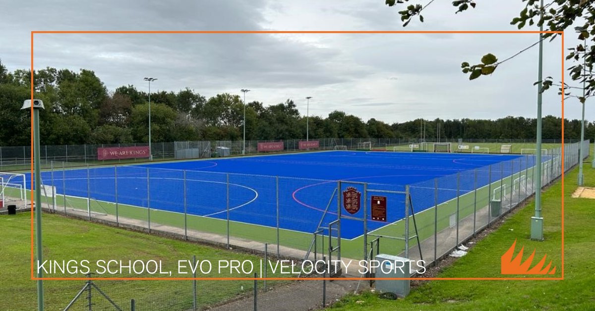 #Blue Evo Pro at Kings' School Winchester, built by @velocitysportsuk 🏑 #hockey #education #sport