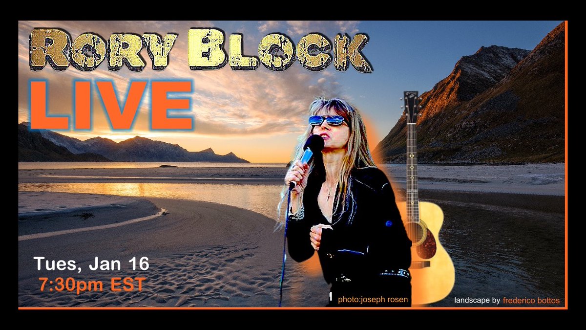 Home Concert #224 - LIVE Tuesday, Jan 16, 7:30pm EST Ticket Link -> roryblock.ticketleap.com/224-live/