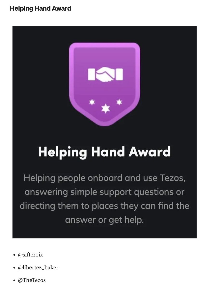 siftcroix's tweet photo. 🥳Tezsup!

Salamat!
Thank You!

This will inspire me to keep contributing and helping. Sharing this honor with every Tezos member striving for excellence.  

Thank you for the nominations and the recognition #Tezos Family!
Thank you @TezosCommons !
Congrats too @TezosPHL . https://t.co/HisYGDVoTt