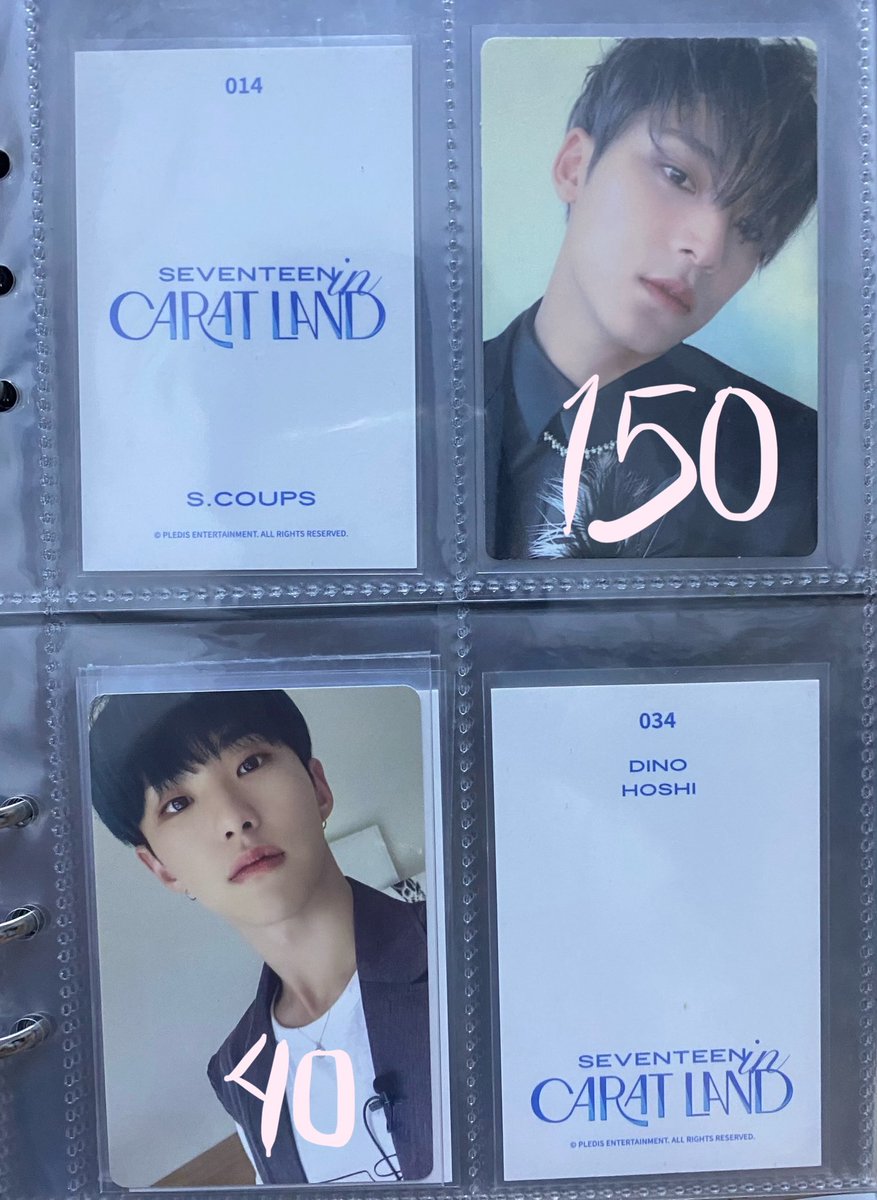 Avrilwhoo's tweet photo. Wts lfb svt assorted pc tc ph ~*

Dm or comment mine to claim!

Dop: Payo/3days - 1 week (w/dp)
Mop: Gcash
Mod: Direct jnt

• x sensi (all mint condi except gyu)
• no rush shipping 

🏷️ svt pc caratland tc Ld jh sk woozi 

Rfs: Need to cover my ftb gastos 🥹🥹🥹 https://t.co/4v2SKa9KYJ