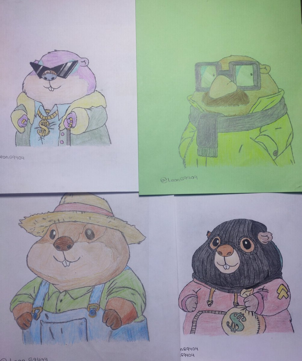 Leon69404's tweet photo. Four hand drawing  means this @SolMarms adorable little guys really worth to draw. Love it.@Bahgley69 @MikeDeGilio https://t.co/uPAKE3ZU0b