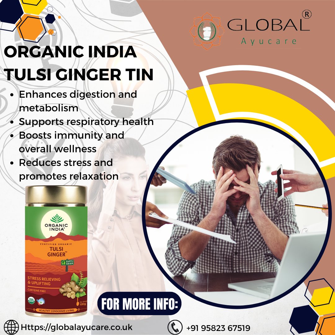 GAyucare's tweet photo. Discover the Power of Organic India Tulsi Ginger Tin!
For More Info:
https://t.co/zSX1HA4rCT
+91 95823 67519
#organicindia #tulsiginger #organıcgoodness #wellness #holistichealth #naturalremedy #organictea #tealovers #wesharehealthnhappiness #globalayucareherbal #priceinpounds https://t.co/O1cJGCznSH