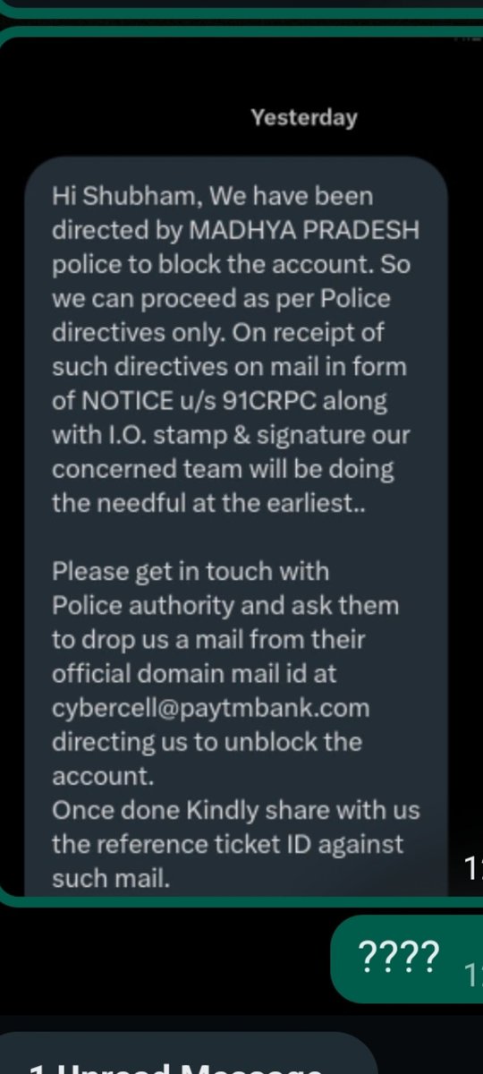 Sacheti2Sacheti's tweet image. New scam alert @paytmbankcare
#boycottpaytm
Paytm is doing wrong malpractices to get money of customer and govt is giving full support in that @PMOIndia @narendramodi  need your help sir in such kind of activities involved and scamming people openly.I request to police officials