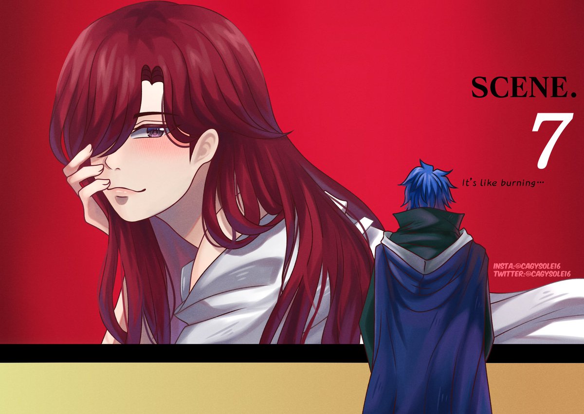 CagySole16's tweet photo. I got inspired of this amazing art of Veil by @/_KOTTERl_ and I couldn’t help myself but to redraw 🥹💙❤️

#ジェラエル  #フェアリーテイル
#fairytail100yearsquest #fairytail 
#jerza #jellalfernandes #erzascarlet https://t.co/FptSXagDl5
