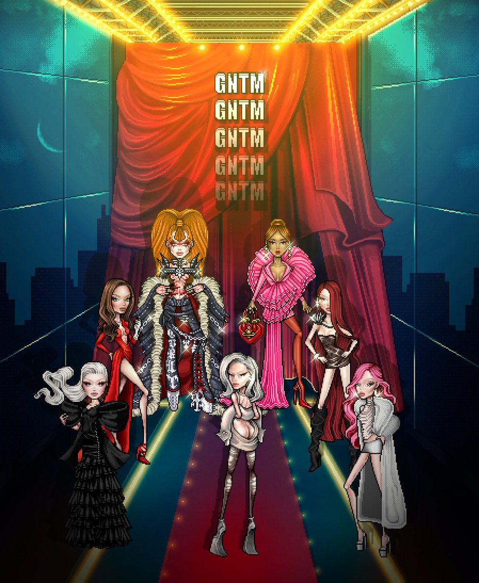 A  group of most iconic figures of pixel art reunited as the judge panel of GNTM #GNTMGrandFinale