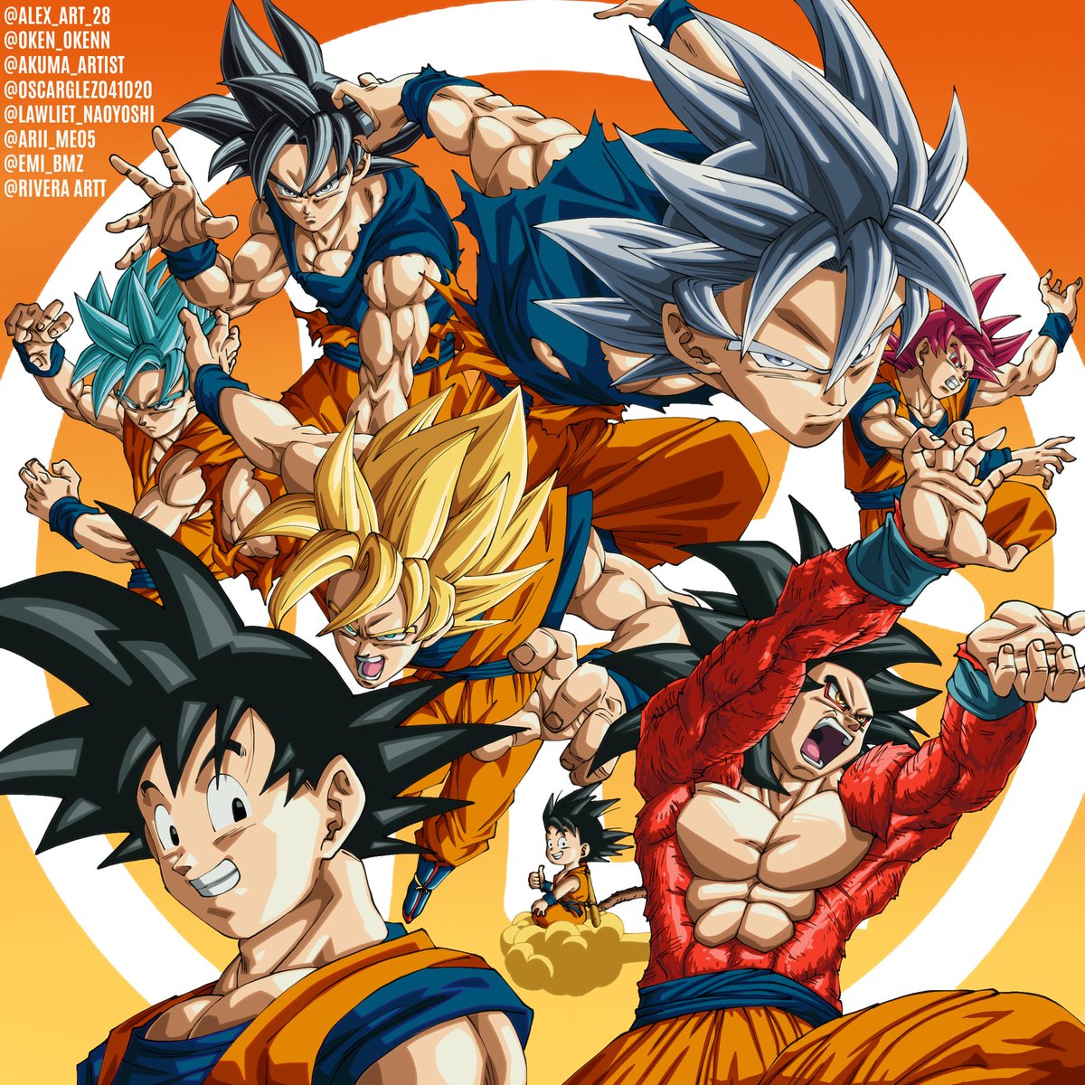 ¡COLABORACIÓN! En esta ocasión hicimos una recopilación de los mejores dibujos y le dimos color mis amigos y yo a cada uno de ellos a modo de collage. Espero les guste!
#DragonBallSuper #dragonballsupersuperhero #Goku #vegeta #孫悟空七変化 #goten #trunks #孫悟空 #goku #Vegeta