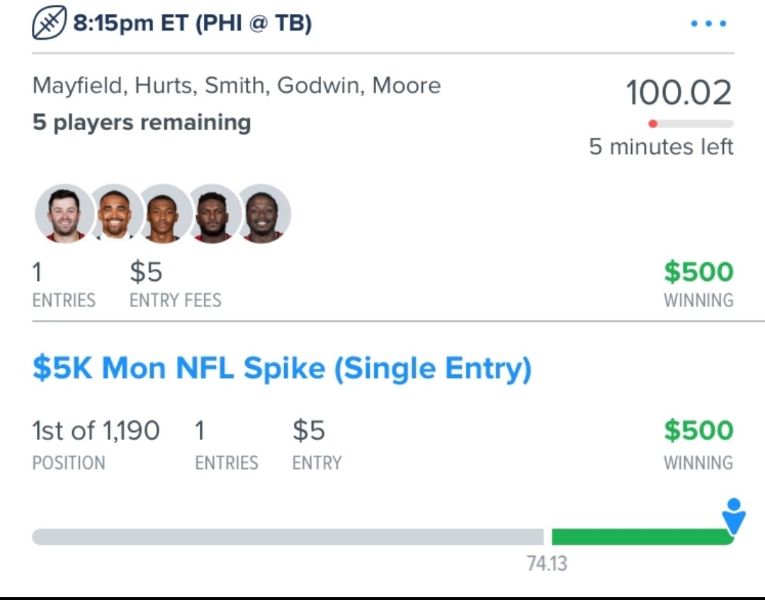 AJG_DFS's tweet photo. Not one but TWO big takedowns in the @DFS_Sweatshop_ 

One from me and one from @JakeOsterholt 

If you haven't come on board yet you are missing out! Plain and simple! Let's GO!

#Fanduel #DFS #NFL https://t.co/dT9g0MhckM