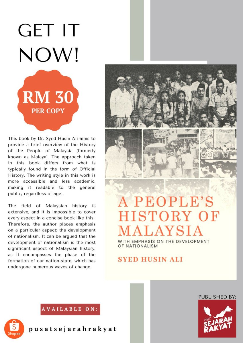 zkrhmn's tweet photo. 🔥🔥Panas-panas dari kilang 🔥🔥

#SejarahRakyatMalaysia &amp; #APeople'sHistoryofMalaysia sudah dicetak semula oleh Pusat @SejarahRakyat dengan kulit buku &amp; suntingan baru. 

Dapatkan sekarang di:

https://t.co/ogWf6EPJZ4 https://t.co/0awadaYr4r