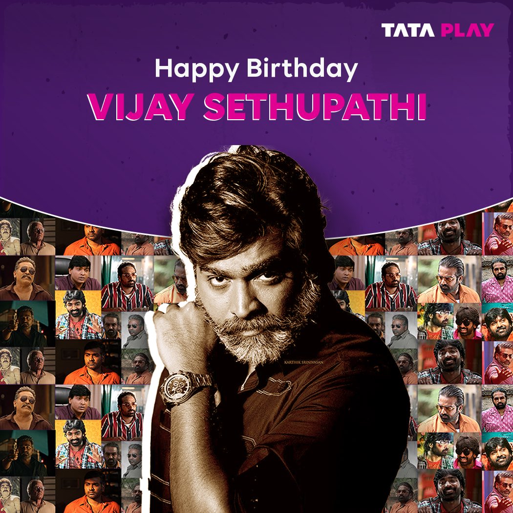 TataPlayin's tweet photo. Wishing the ever-versatile @VijaySethuOffl a journey as extraordinary as his craft! 🙌
Send the superstar love and birthday wishes with #Wishbox 🎂
#VijaySethupathi #HappyBirthdayVijaySethupathi https://t.co/L235pra5FV