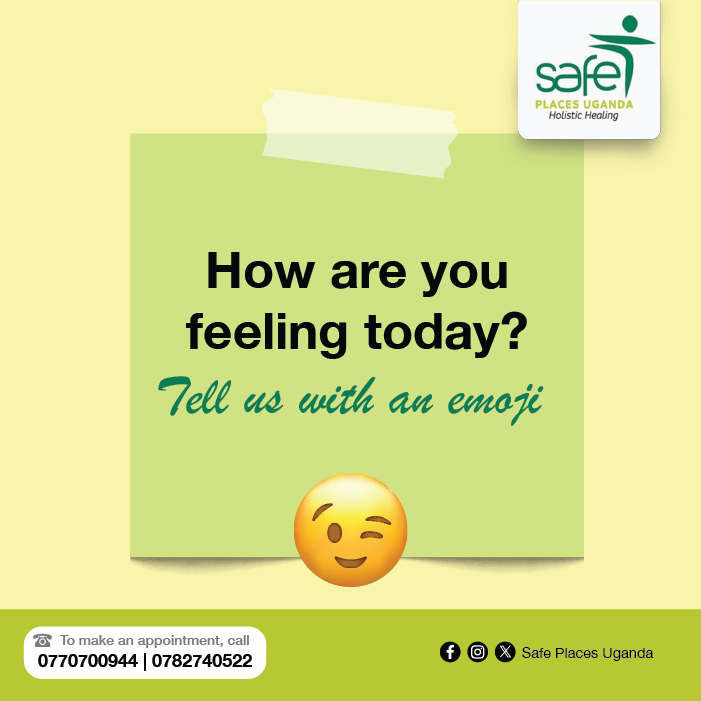 Which emoji best describes how you are feeling today❓

#MentalHealthCheck
#SafePlacesUG
#MentalHealthUG