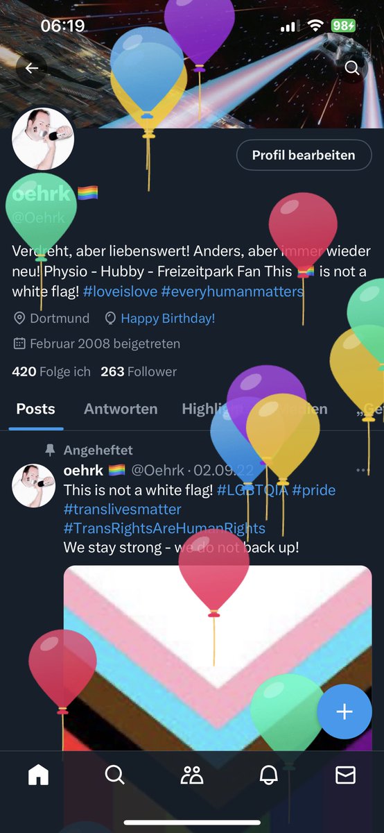 Oehrk's tweet image. Wenn das neue Lebensjahr so wird wie mein Traum letzte Nacht bin ich zufrieden… 😏 #balloonDay #HubbyGoals #lucky