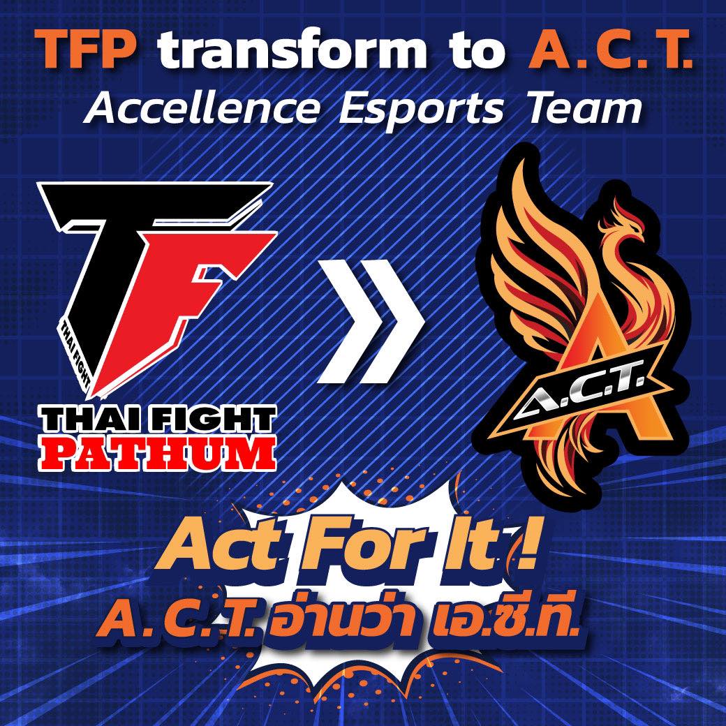 ACTEsportsClub's tweet photo. …ในวันที่ Thai Fight Pathum ได้กลายร่างมาเป็น A.C.T. Esports เพื่อเสริมทัพทีมให้แข็งแกร่งยิ่งขึ้น พร้อมลุย RoV Pro League 2024 Summer นี้
…ภายใต้สโลแกน Act For It ! หรือ “ต้องทำหน้าที่ให้ดีที่สุดเพื่อจะได้มาซึ่งความสำเร็จ”
#ACTESPORTSCLUB #ACTESPORTS #ACT #ESPORTS #ACTForIT https://t.co/1PggkB7ny5