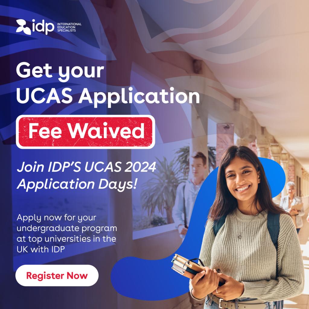 Got any questions on your UCAS Application?

Book your appointment now with an IDP counsellor and get your UCAS fee waived!

#idpuae #idpeducation #idp #ucas #ucasapplication #deadlines #springintake #intake #uk #studyinuk