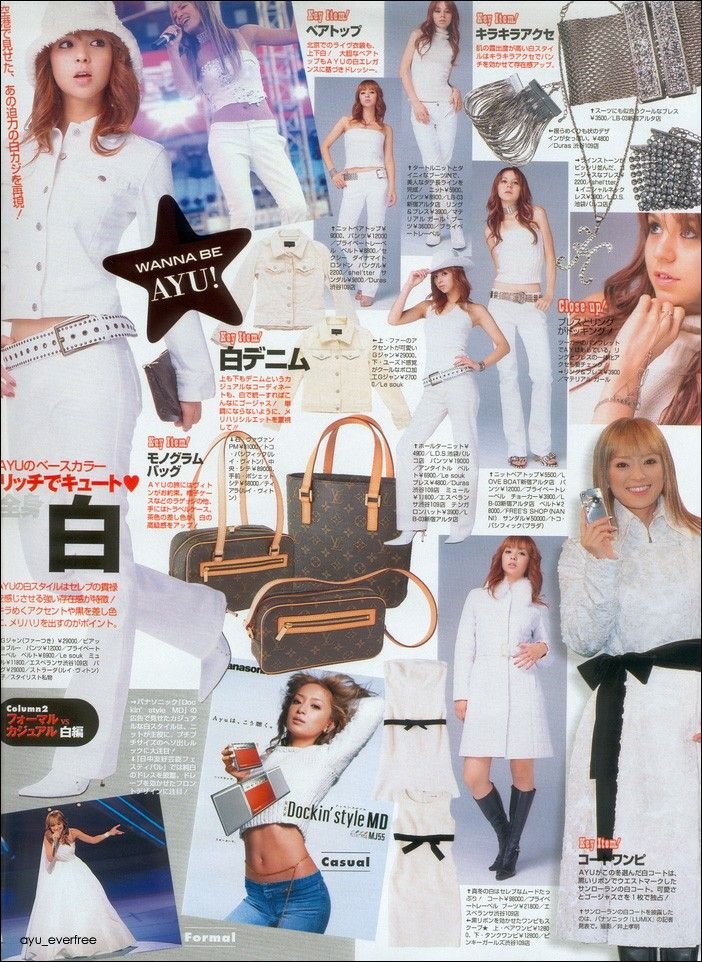 AyuUpdates's tweet photo. [MAGAZINE]

Early 00s ayu style inspo! ✨

#ayumihamasaki #浜崎あゆみ https://t.co/LXu9ERx9fp