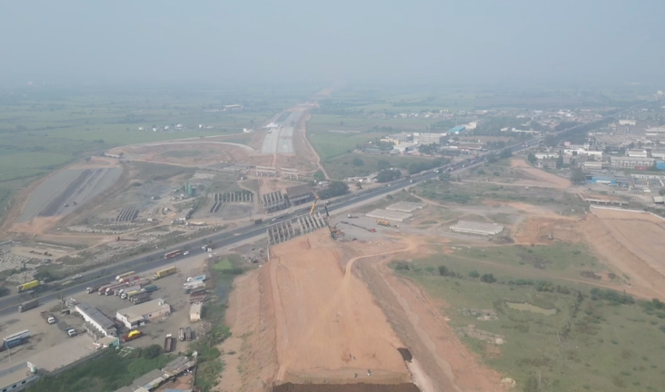Surat Kim Interchange taking shape on Delhi - Mumbai Expressway Crossing NH 48! 📷Reetesh nayak vlogs #Delhimumbai #Expressway #Delhimumbaiexpressway #InfrastructureDevelopment