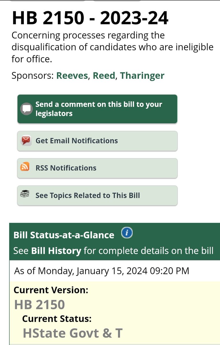 Susan_Dupres's tweet photo. WA STATE

Brandi Kruse explains -

HB 2150: concerning processes regarding disqualification of candidates who are ineligible for office

Sponsors: 
Rep. Kristine Reeves (D) #LD30 
Rep. Julia Reed (D) #LD36 
Rep. Steve Tharinger (D) #LD24

https://t.co/jcbdXLoETl

#waleg https://t.co/vTTk7CXkkS