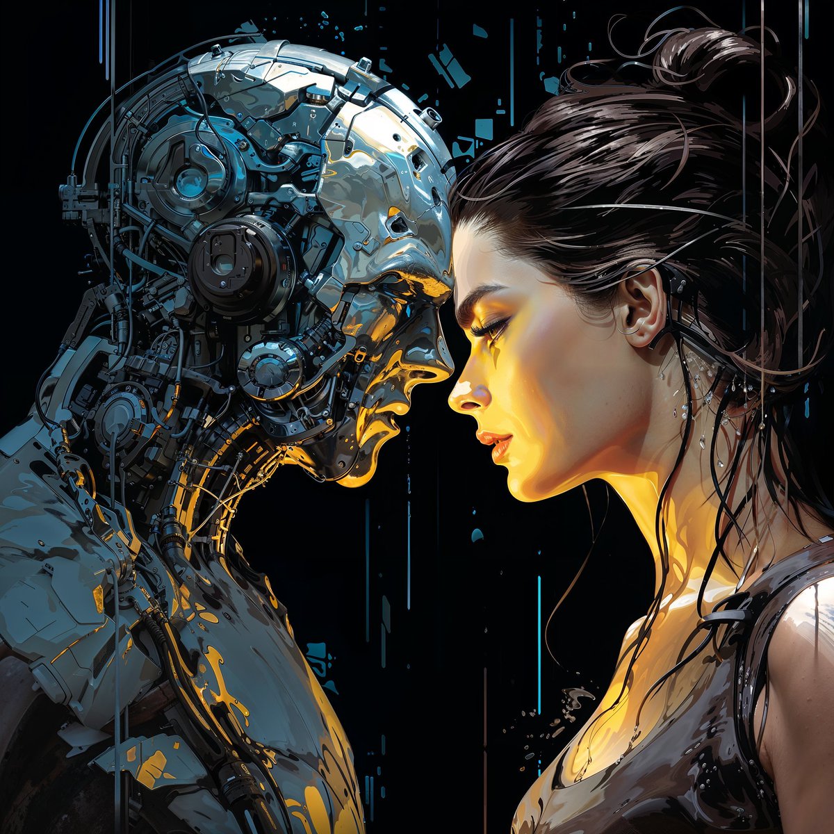 cine_codeAI's tweet photo. Love Beyond Logic: An AI's Unconventional Romance

#ai #midjourney #digitalart #aiart #aiartwork #midjourneyart #aidesign #midjourneyai #aiartcommunity #aiartist #aimovieart #sciencefictionart #scifiart #movieideas #airomance #visualstorytelling #visualstoryteller #generativeart https://t.co/saqU56fFt5