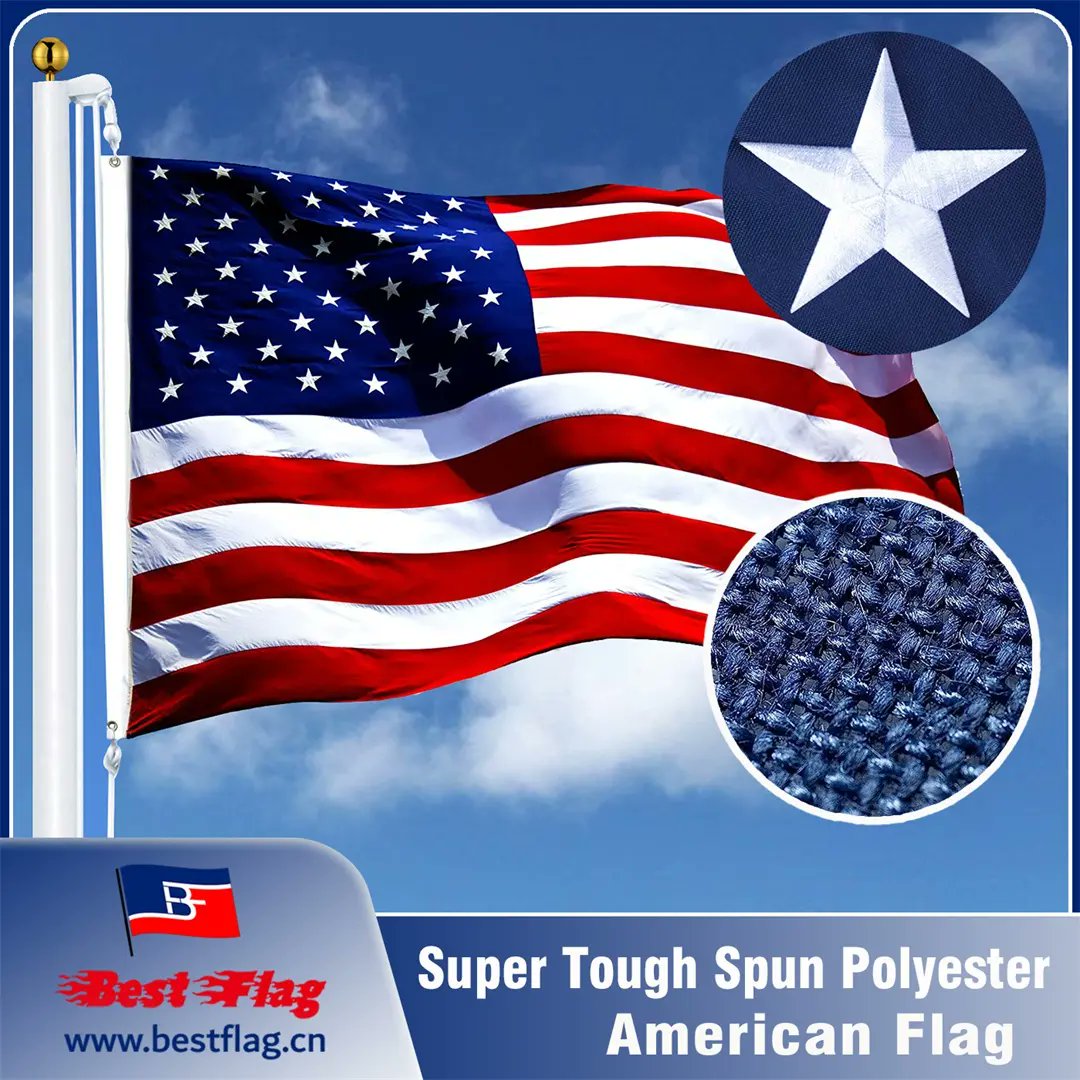 BESTFLAG_Tony's tweet photo. Do you need Real Heavy Duty Embroidered American Flag? This Flag is your Best Choice. Super Tough Spun Polyester 220GSM, Can Stand with any terrible weather(Rainy,Snow and Heavy wind) #Americanflag #embroideredflag #promotionalproducts  #sportsmarketing
https://t.co/D2ThbHPkjX https://t.co/OCoZtCgIiN