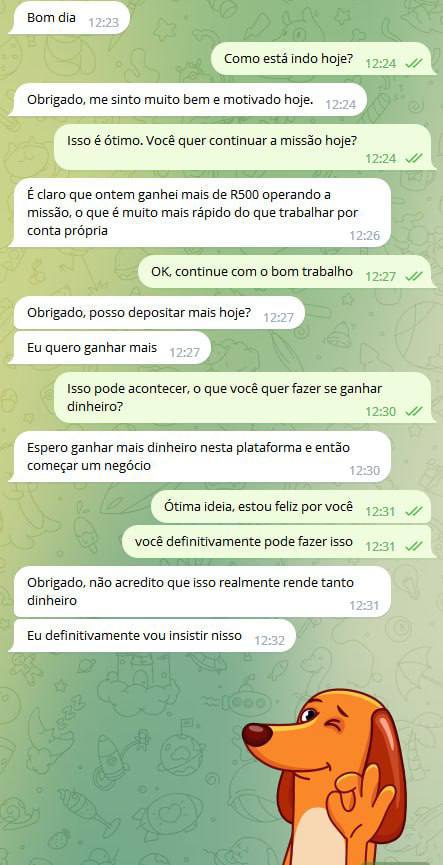 Ganhará mais de 500 no primeiro contacto e, se confiar na equipa, ganhará cada vez mais!