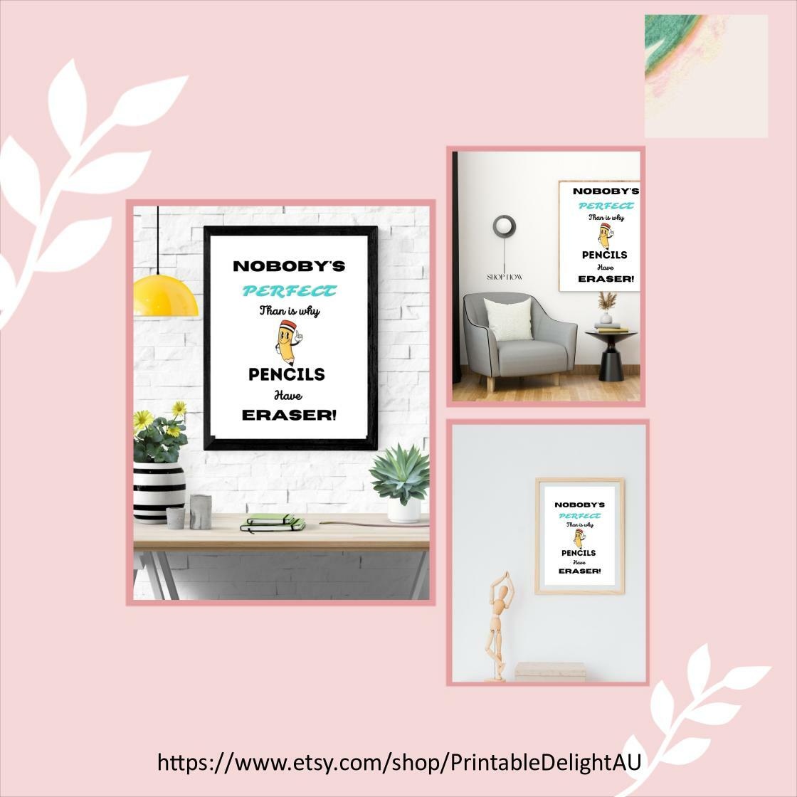 Unmissable! Check out this Nobody's Perfect: Inspirational Wall Art for Imperfectly Beautiful Spaces only at $4.95. 
etsy.com/listing/150947…
#HandmadePrints #DigitalArt