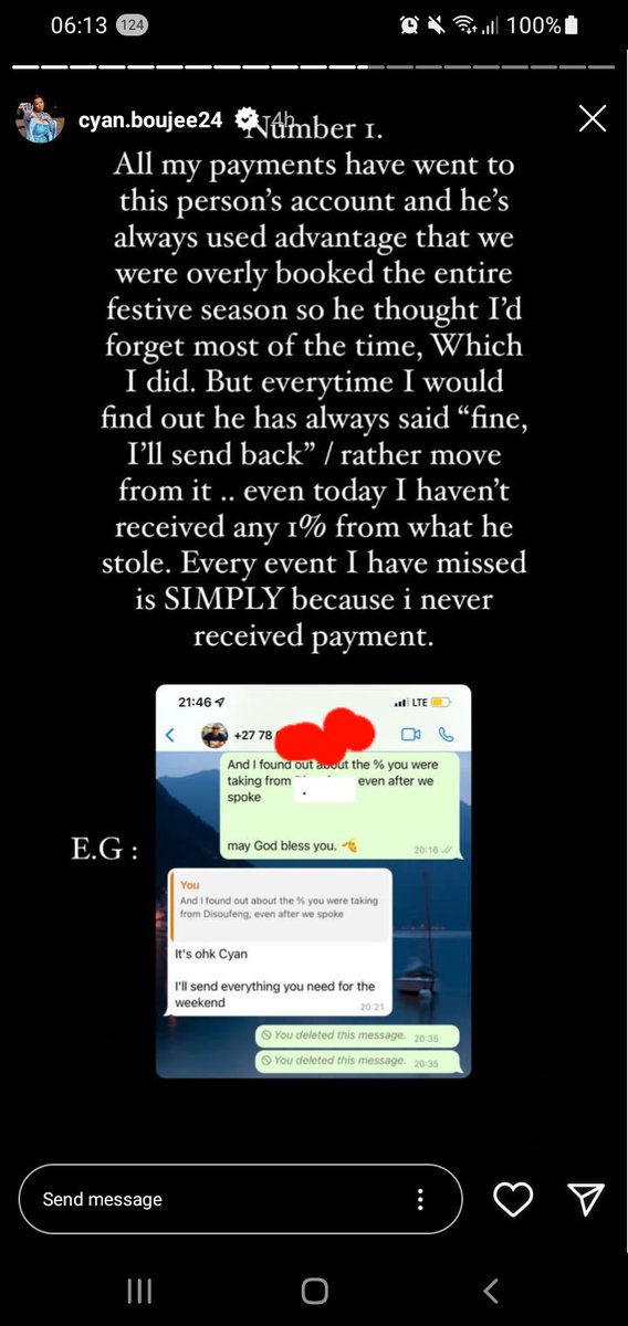 MDNnewss's tweet photo. My manager sold me to old men, says Cyan Boujee..😳😳

THREAD!! https://t.co/De80aAiKB6