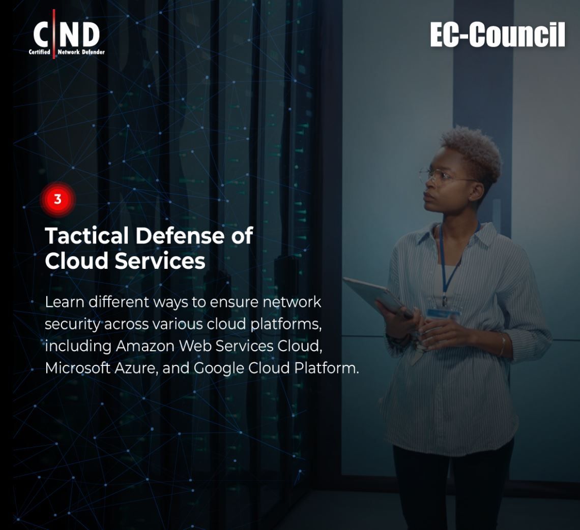 Protect your network from rising #cyberthreats! Gain hands-on skills with EC-Council’s Certified Network Defender (C|ND). Strengthen your enterprise's defense against data breaches. 

Register now: buff.ly/3vtPQjx 

#CND #NetworkSecurity #Cybersecurity #Infosec #BlueTeam