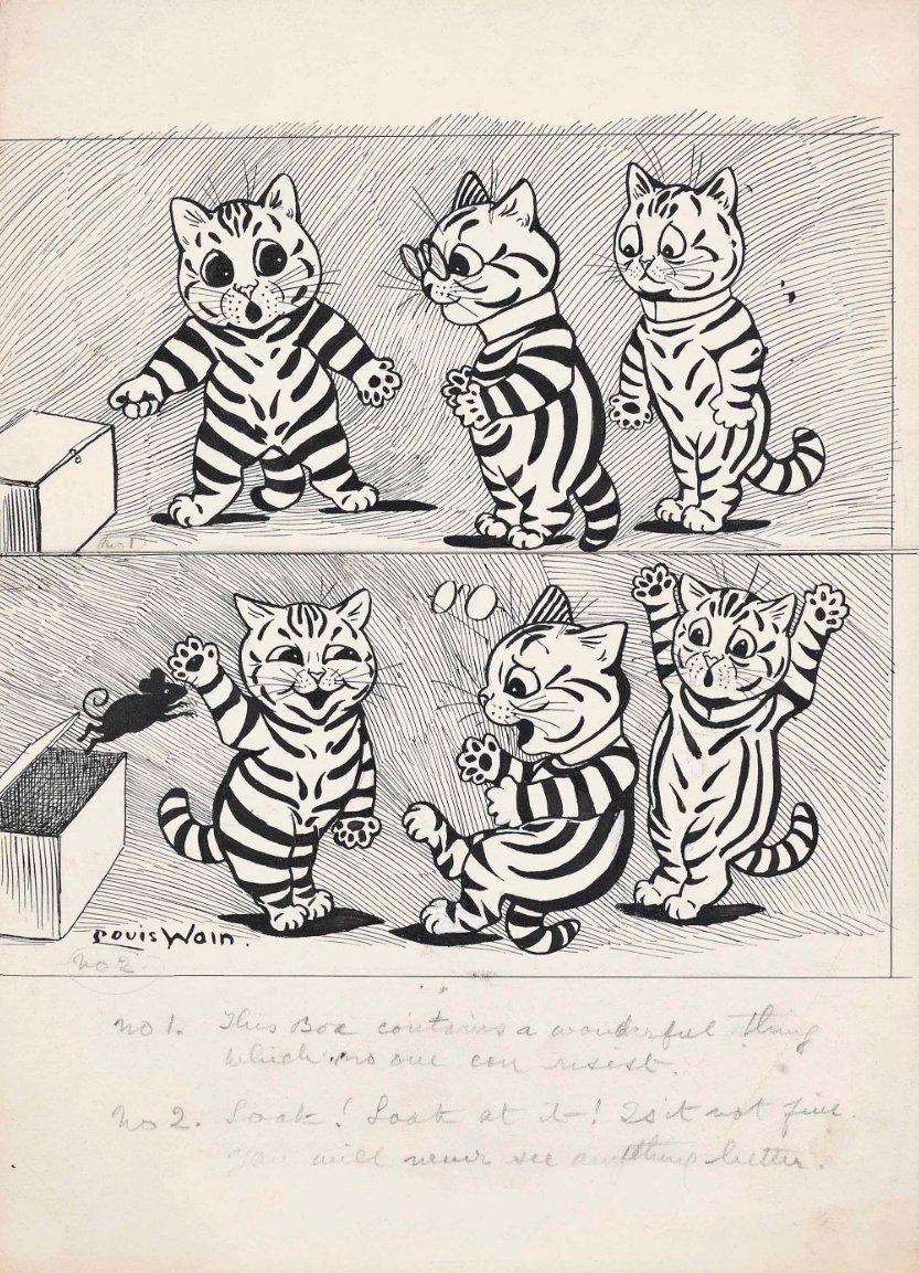 Louis Wain Bot tweet media