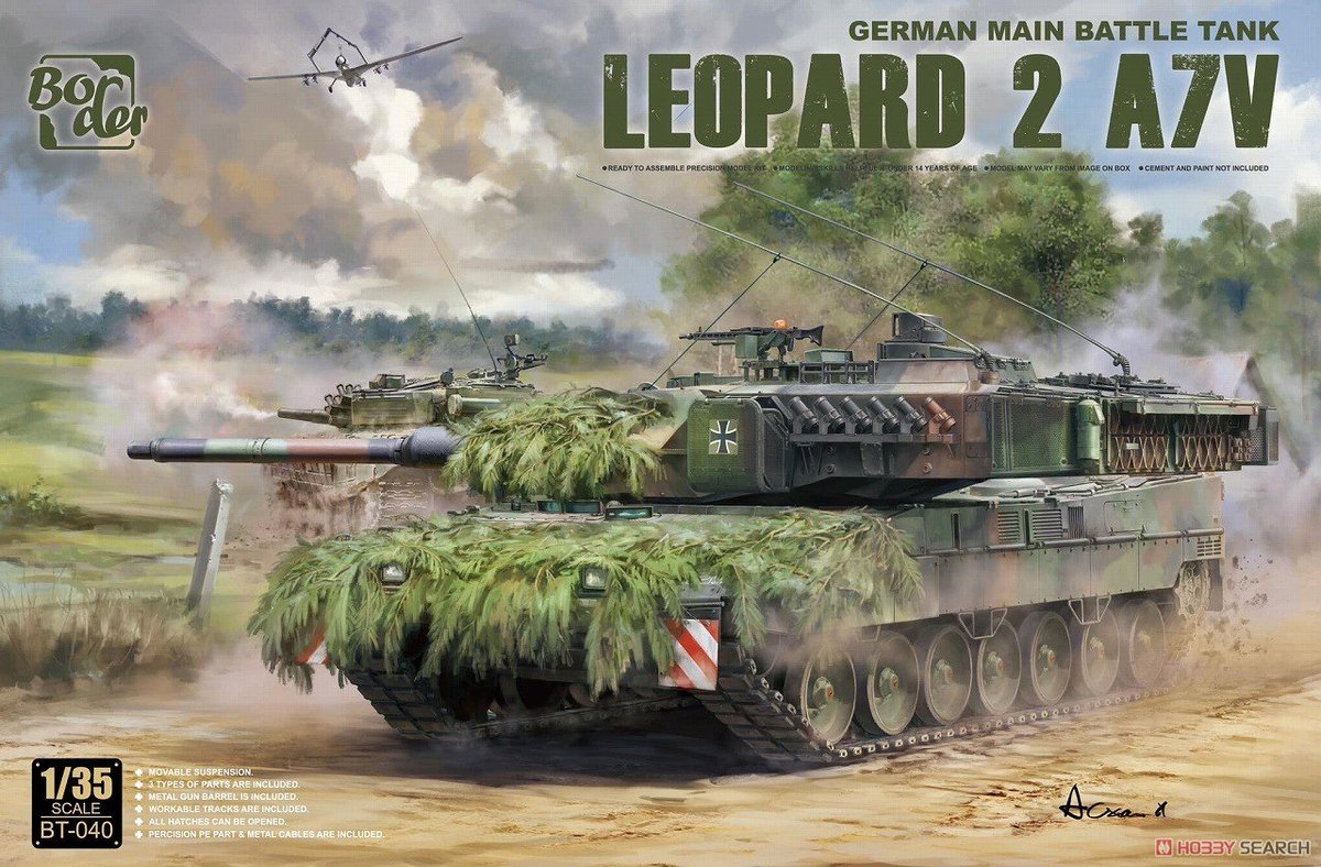 hobbysearch_mm's tweet image. 【2月以降予約】Border Model(ボーダーモデル)
1/35 レオパルド2 A7V
好評ご予約受付中です。→ 1999.co.jp/11044006
#レオパルド2A7V #Leopard2A7V #レオパルド2 #戦車 #プラモデル #プラモ #Leopard2 #Leopard #Plastickits #Plasticmodel #Scalemodels