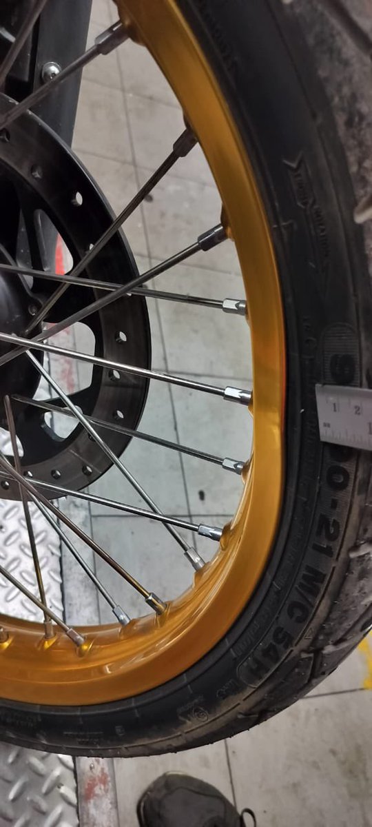 delhirk's tweet photo. @royalenfield attention and support from the RE mgmt ? I am RE M, since 2002 and got Himalayan 450 Henley black. just drive 280 km city drive &amp; at first service shocked to see that my front spoke wheel found bent without any accident or external hit to any stone or pothole . Help https://t.co/lTos0ZgkC0