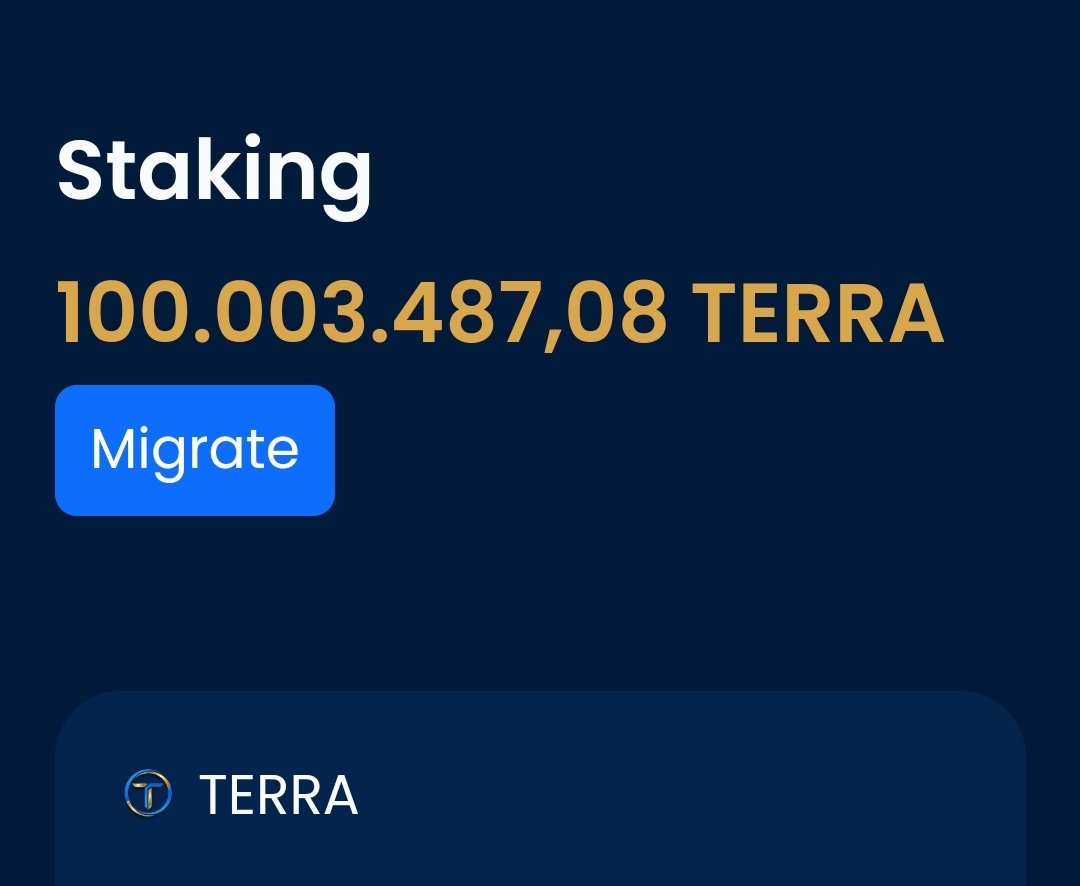 dariosh81's tweet photo. #Terraport #staking  hit 100m 🔥🔥🔥🔥🔥🔥🔥 #lunc #USTC  #CREMAT  #tritium #bnb #USDC  #USDT  #osmo #dex #defi 
Buy,swap,stake&amp;farm $terra at https://t.co/J0VlpN7TO9 ,enjoy 🚀 https://t.co/ZsQ8PcFGng