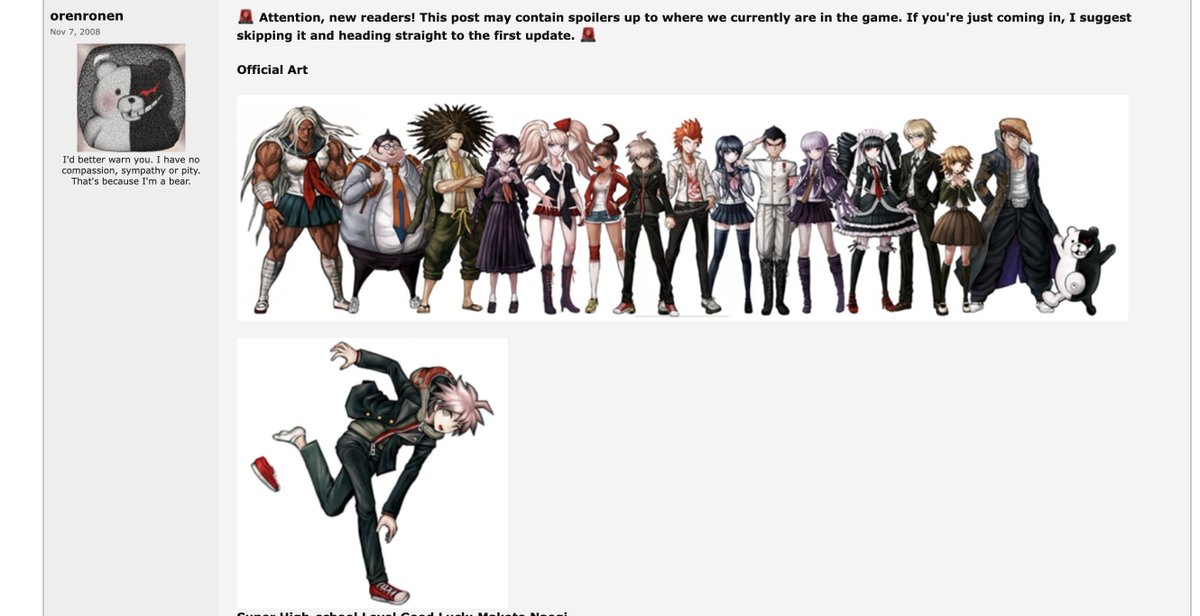 lispeaks_'s tweet photo. i found a relic on my backup drive. the entire DR somethingawful let's play from back when this was literally the only way to consume this story as an english-speaking westerner https://t.co/oW2l0xZxyF