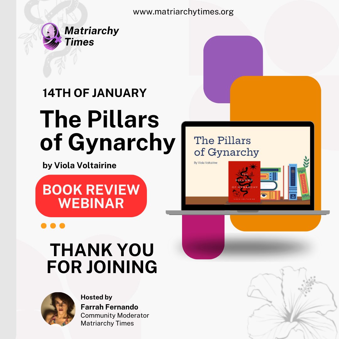 Big thanks to everyone who joined our 'Pillars of Gynarchy' session with Farrah Fernando! Your insights on redefining gender roles & embracing Feminine leadership were invaluable. Let's keep envisioning & shaping a Gynarchy-led world together #EmpoweredTogether #GynarchyVision