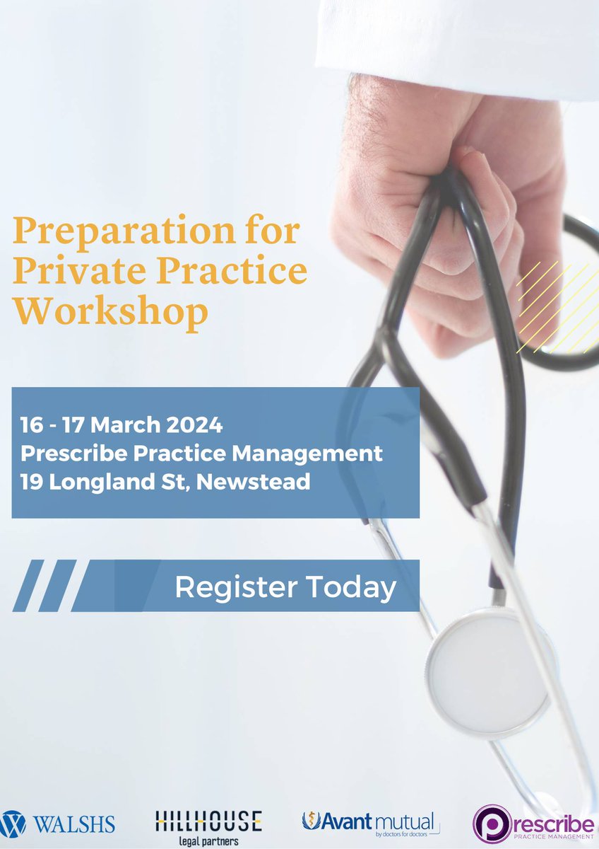 Trying to get ahead of your CPD requirements for 2024? Thinking of setting up in private practice? The RACS Queensland Preparation for Practice Workshop is being held on the 16th and 17th of March in Brisbane. Register now - rb.gy/ive685