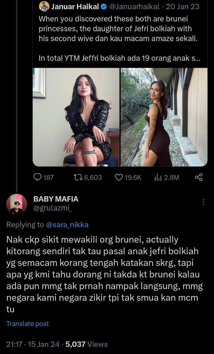 grulazmi_'s tweet photo. @_c_zar Cukuplah kami tahu apa raja sultan kami dah buat sehabis baik untuk negara kami, aku bersyukur jadi orang Brunei dan aku bangga sekian bro Assalamualaikum https://t.co/iFUOs2Ubi4