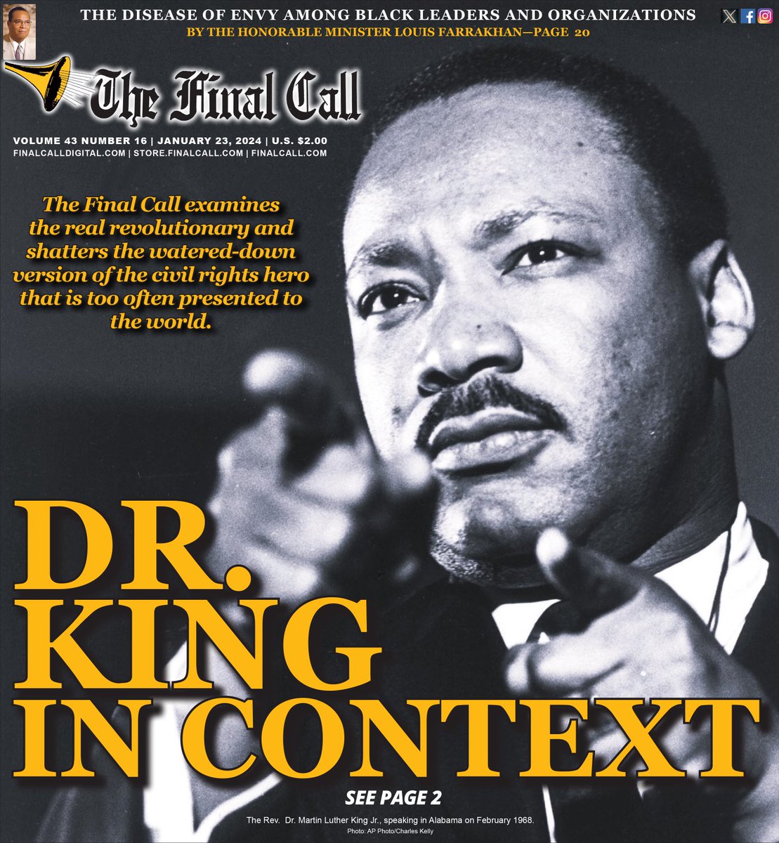 fontainedeon's tweet photo. Peace. Please Spread The Word. The Latest Edition Of The Final Call Is Here. 

40 Pages Of Truth. News You Can Use. Please Subscribe @store.finalcall.com, https://t.co/VBwYH8jA2l &amp; or call 866-602-1230 ext 200.  

Your support is most appreciated. https://t.co/QsaJBLumrB