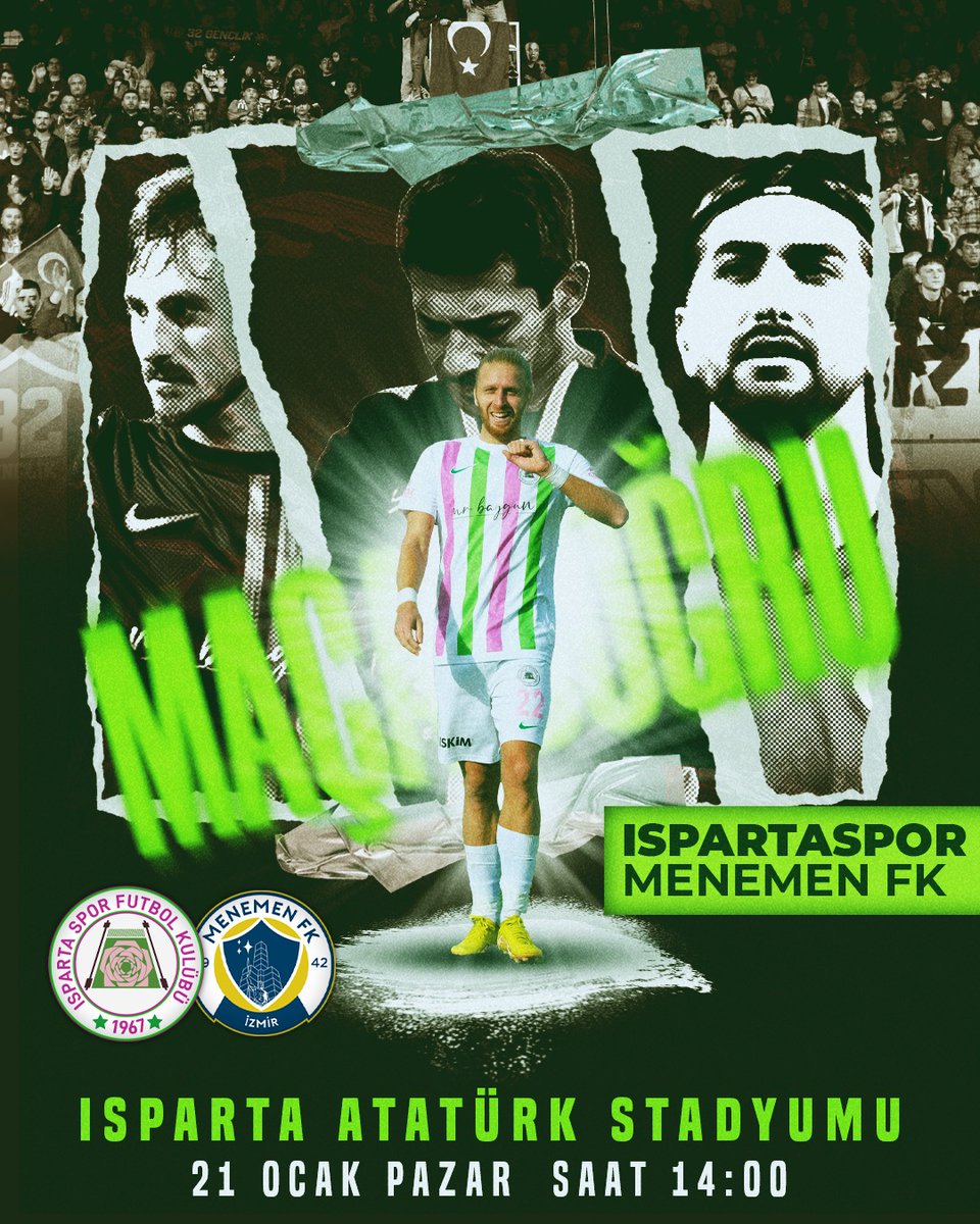 32genclikk's tweet photo. #ISPARTASPOR - Menemen FK 

📆 21 Ocak Pazar 
🏟️ ATATÜRK Stadyumu 
🕒 14:00
#BirlikteBaşaracağız https://t.co/R4EtbPGq6V