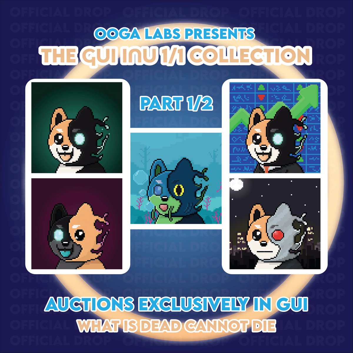 Ooga_Labs's tweet photo. Ooga Labs presents the Official GUI Inu 1/1 Pixel collection!

We have worked with the GUI team to create TEN unique 1/1 pieces, to be released one at a time, mintable only with GUI! https://t.co/4l8ngw6Fpr